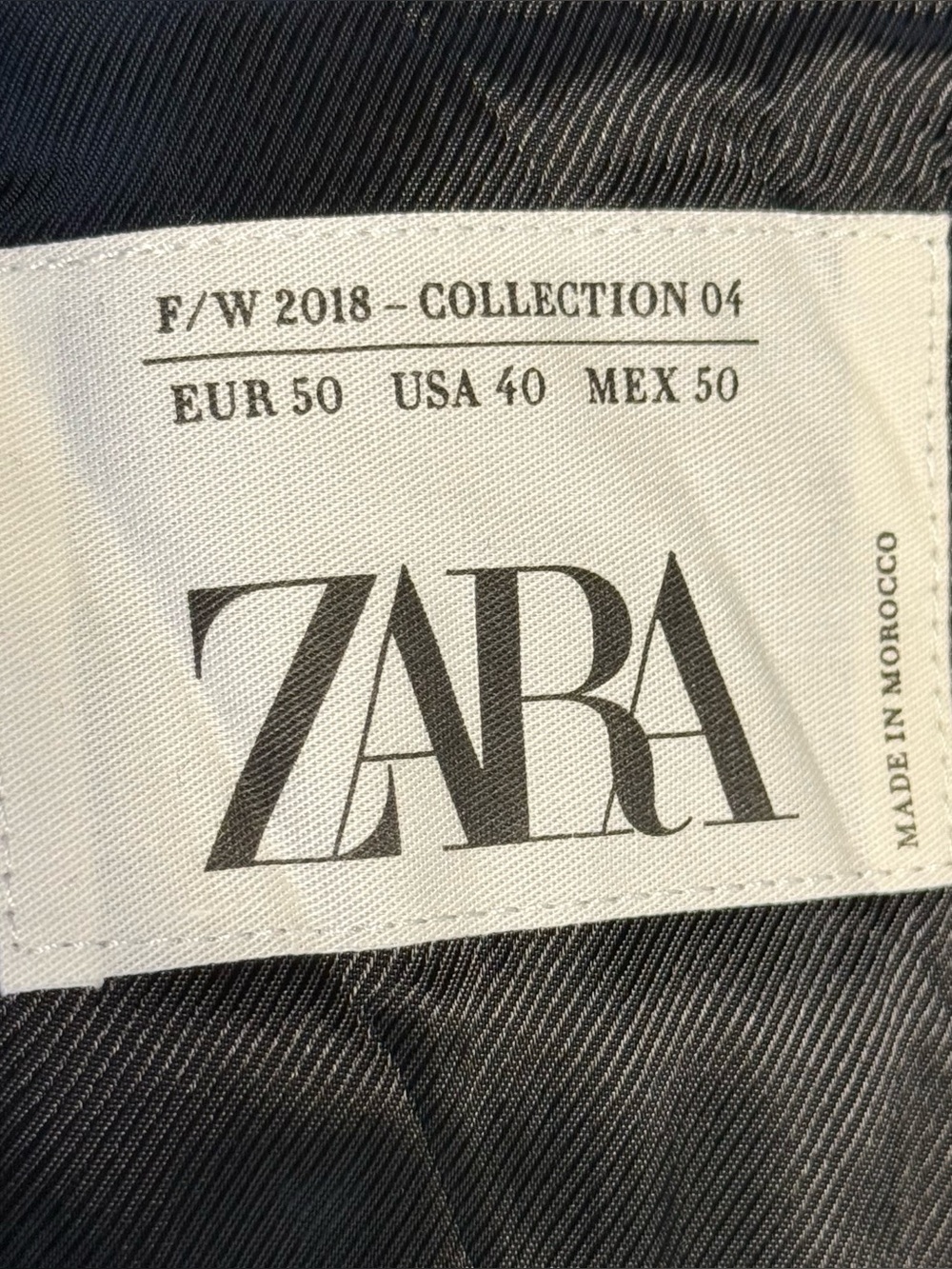 Zara gray checked double-breasted blazer - Picture 7 of 7